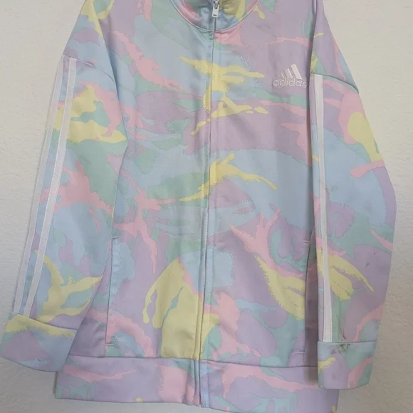 adidas Matching Sets Adidas Pastel Camouflage Jacket Poshmark - Main Image